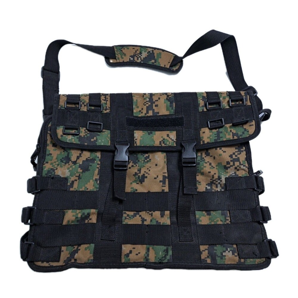 Code Alpha Laptop Tactical  Messenger Military Bag Digital Green Camo Molle